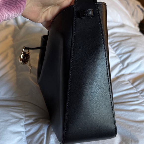 Michael Kors Black Shoulder Bag with Gold Accent - Picture 11 of 11